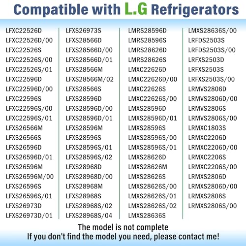 LFXS26973S LFXS26973D LFXS26596D LFXS26596S LFXC22526S LMXS28626D LFXC22596S LFXS28566D MCR66849208 Refrigerator Filter Cover Decor Fit for L.G Refrigerator LFXS28596S LFXS28968S LMXC22626S LMXS28596S