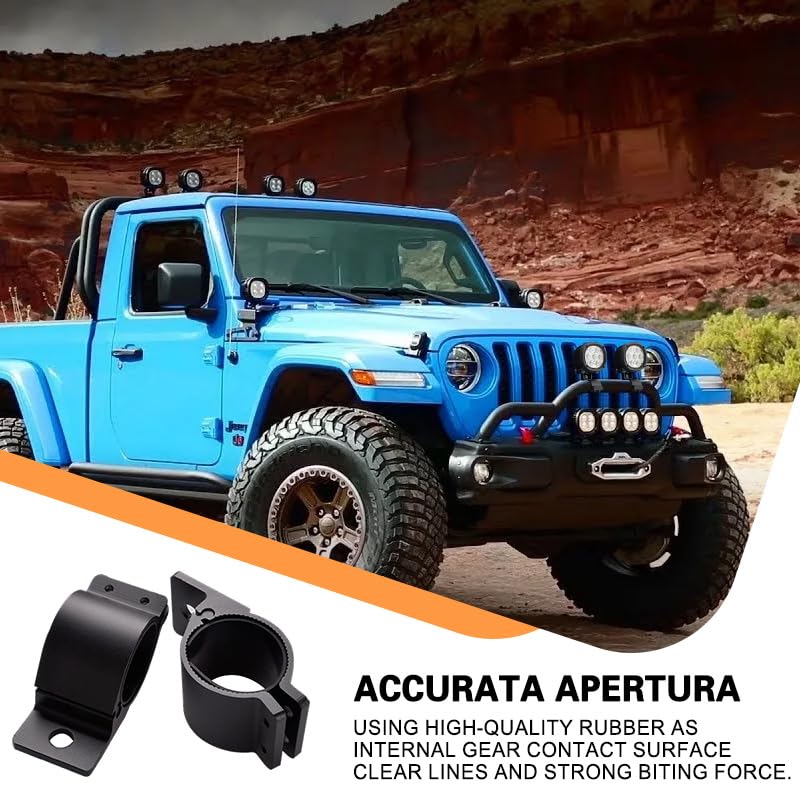Tube Clamp Mounting Bracket for 2.5 Inch Bull Bar Roof Rack Roll Cage Mounts LED Square Round Work Light & Light Bar (Adjustable Between 64-69mm/2.5-2.7inch ) - size: 64mm-69mm(Approx 2.5"-2.7")