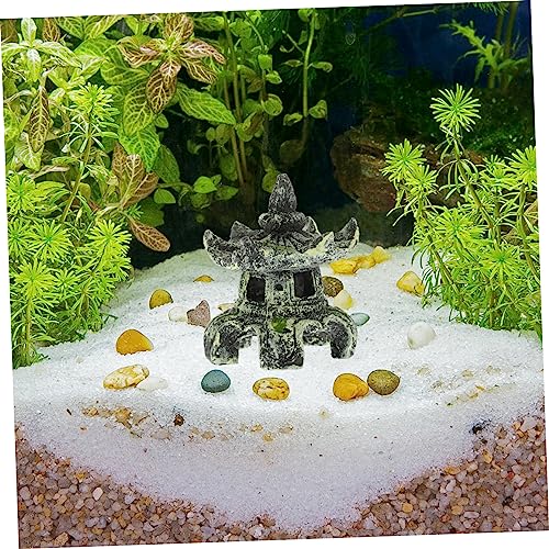 Toddmomy Tower Landscape Decor Resin Ornament for Aquarium Decoration Lifelike Resin Tower Desktop Decor Approx Home Ornament and