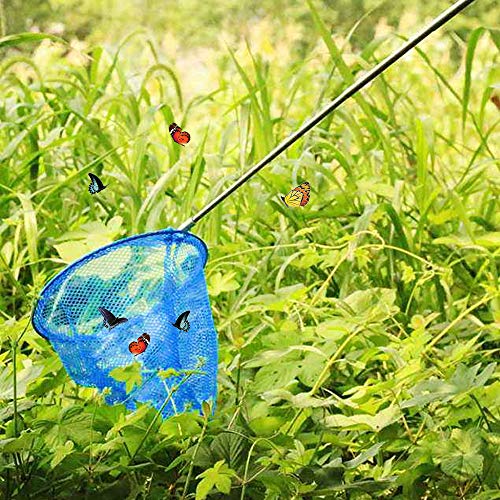 Kids Telescopic Butterfly Fishing Nets for Kids Catching Insect Net Outdoor Tools for Catching Bugs Fish Insect Ladybird, Extendable 34 Inches and Anti Slip Grip - color: 5 Pack