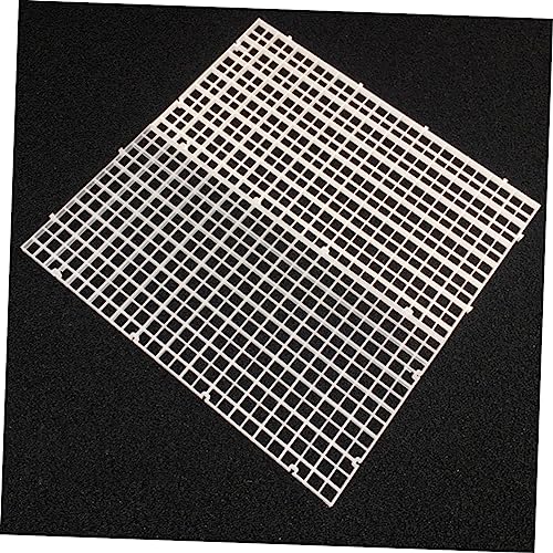 Mikikit 6pcs Fish Tank Isolation Panels White Aquarium Divider Lattice Plates for Breeding Separation Easy to Install Suitable for Bottom Filtration and Compartmentalization