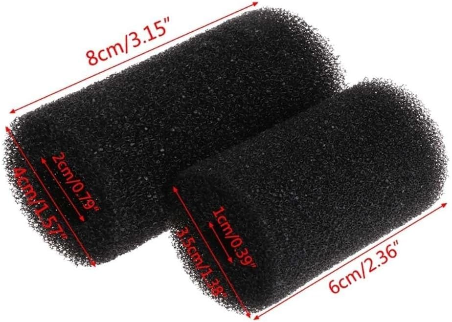 5Pcs Black Aquarium Filter Sponges,Aquarium Pre-Filter Sponges Filter Intake Sponge Strainer Foam Guard Cover Aquarium Filter Accessories for Freshwater and Saltwater Fish Tank（L
