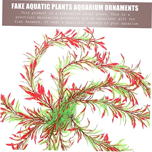 1pc Artificial Aquatic Plant Decor for Aquarium Faux Water Grass Ornament Landscape Decoration for Fish Tanks Vitality and Provides Hiding Spots for Fish