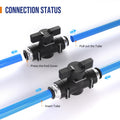 5/32(4mm) Push To Connect Valves,5/32(4mm) Air Valve Pneumatic Quick Push To Connects Fittings,Throttle Flow Speed Control - color: Black BUC, size: 5/32"OD(4mm)