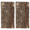 Toddmomy 2-Pack Reptile Cork Bark Aquarium Decor 7.87X3.93 Inch Natural Oak Bark Background for Terrarium Climbing Habitat Accessories for Lizard Gecko Bearded Dragon