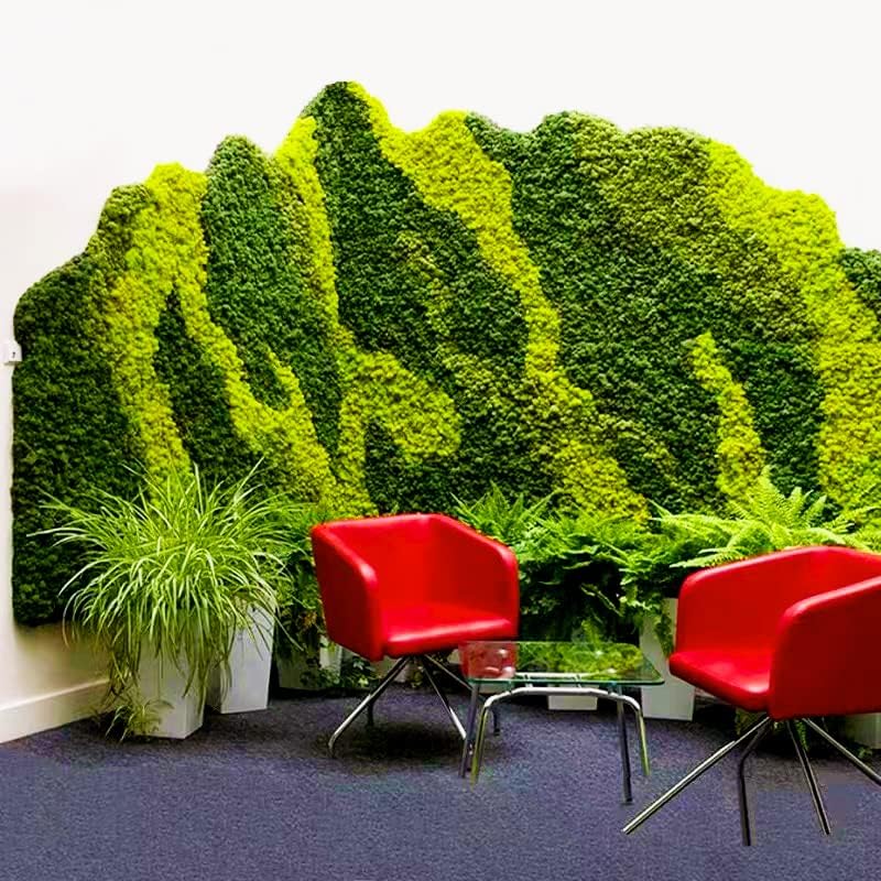 Preserved Reindeer Moss Natural Green DIY Kit Gardenning Art Wall Decor Florist Decor Easter Table Decor Wedding - color: Green-06, size: 0.85 lb