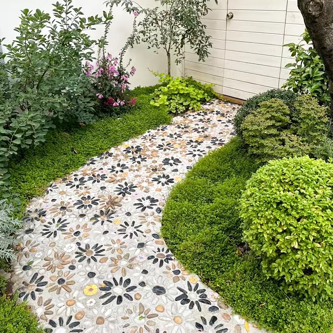 300 LBS River Rocks, StoneCreek, Decorative Garden Stones for Plant Landscaping, Polished Gravel Filler Pebbles for Home Decoration, Vases, Succulents, Flower Beds and Fish Tanks (Mixed Color, Medium) - color: Mixed Color, size: 300 LBS